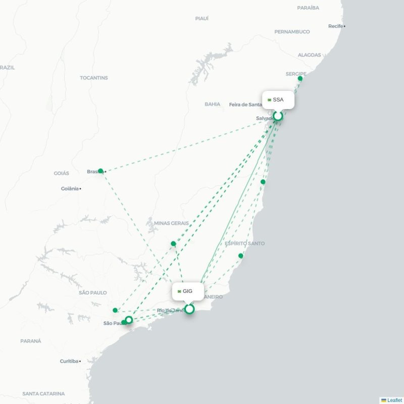 SSA - GIG route map