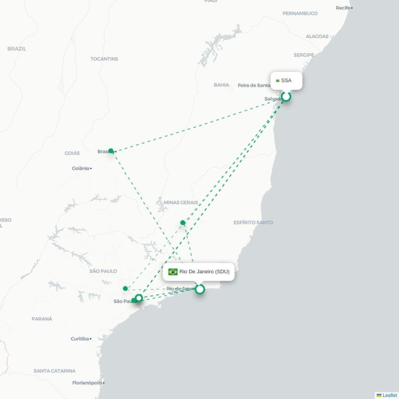 SSA - SDU route map