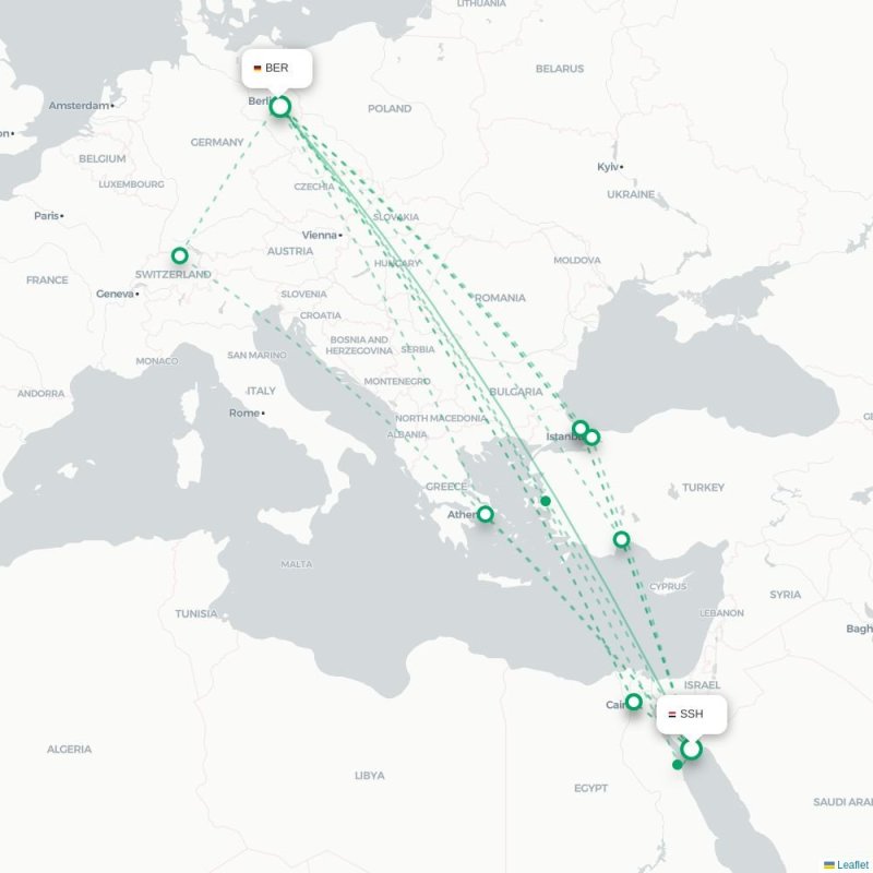 SSH - BER route map