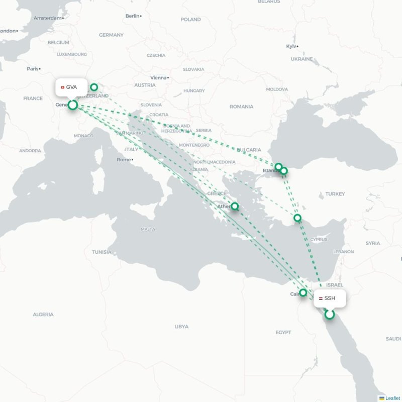 SSH - GVA route map