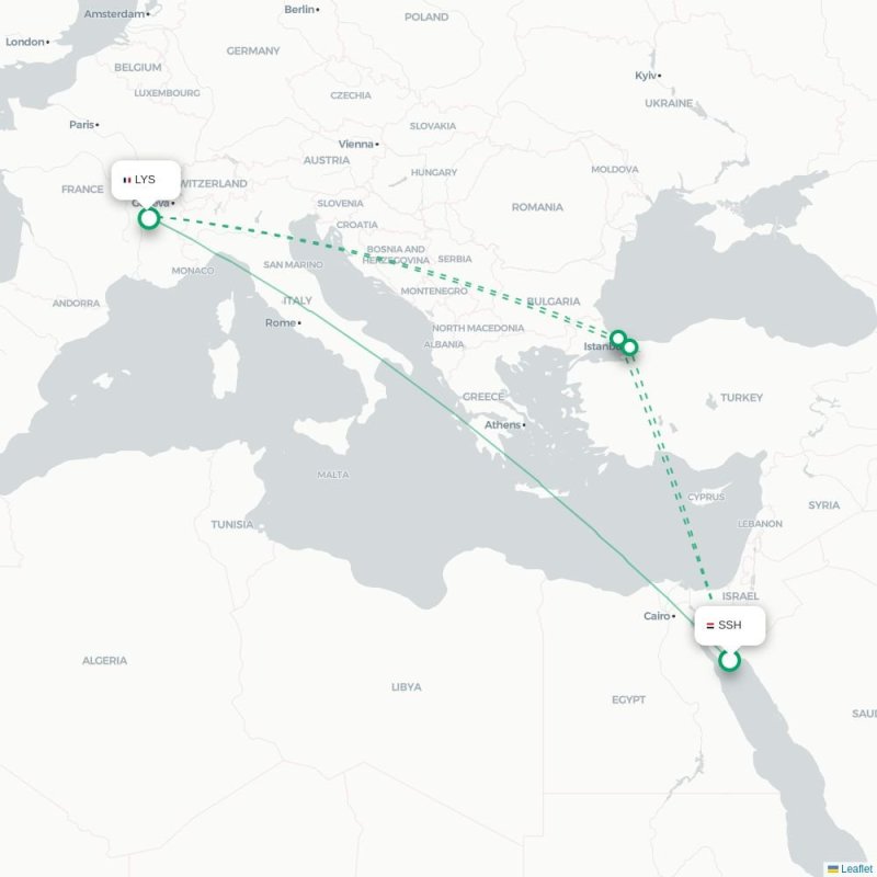 SSH - LYS route map