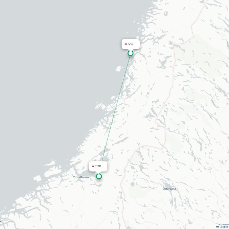 SSJ - TRD route map