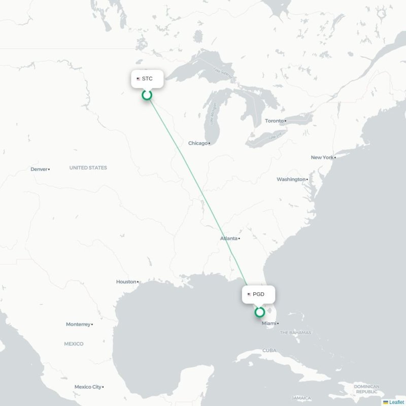 STC - PGD route map