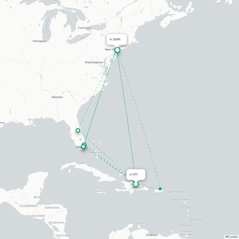 STI - EWR route map