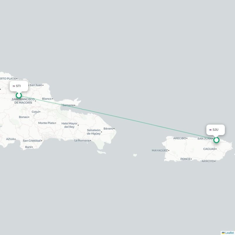 STI - SJU route map