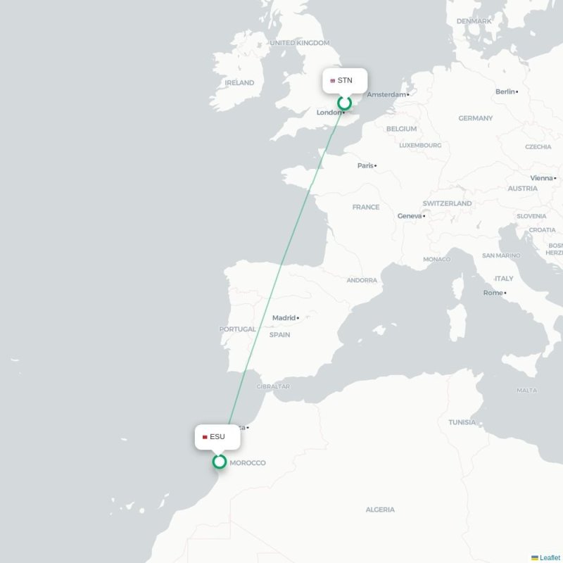 STN - ESU route map