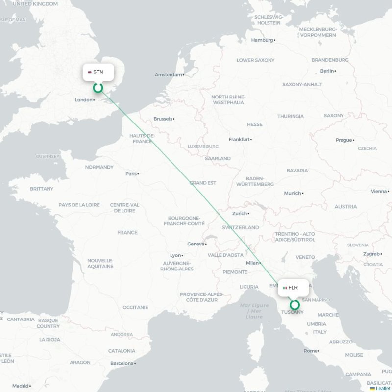 STN - FLR route map