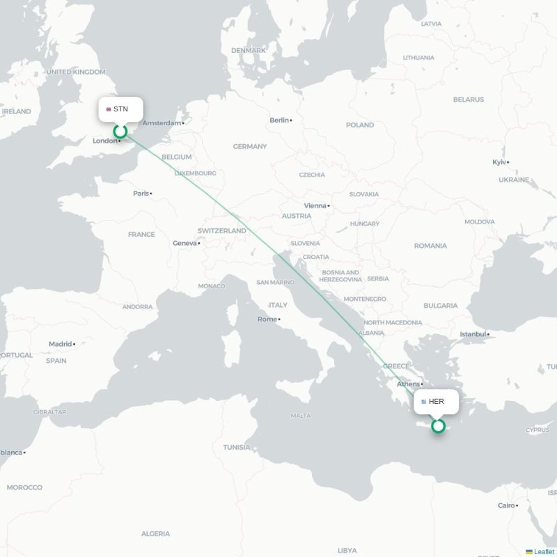STN - HER route map