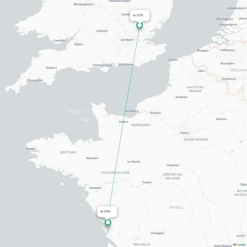 STN - LRH route map