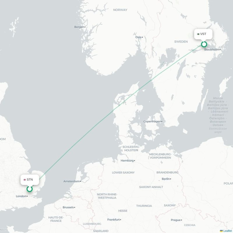 STN - VST route map