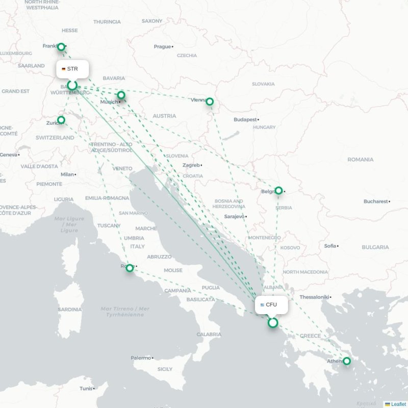 STR - CFU route map