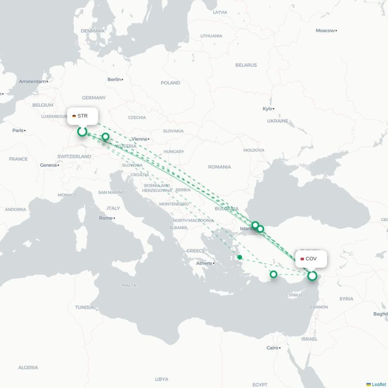 STR - COV route map
