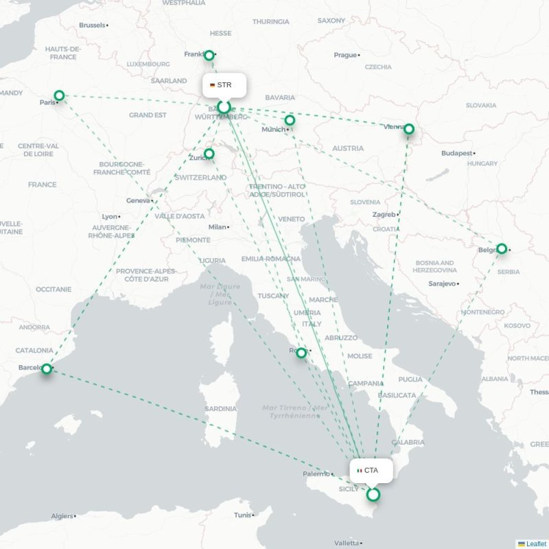 STR - CTA route map