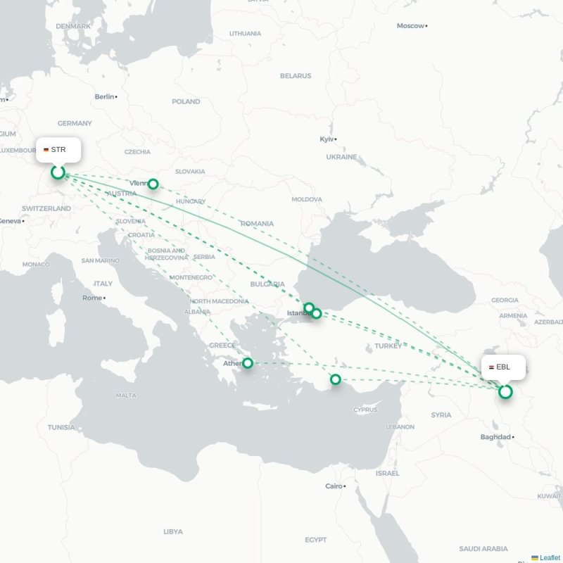 STR - EBL route map
