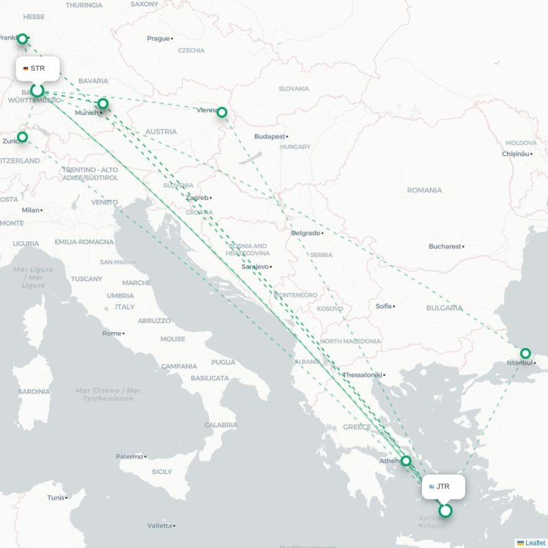 STR - JTR route map