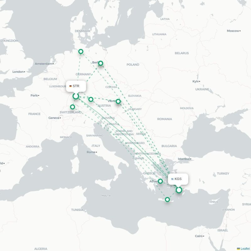 STR - KGS route map