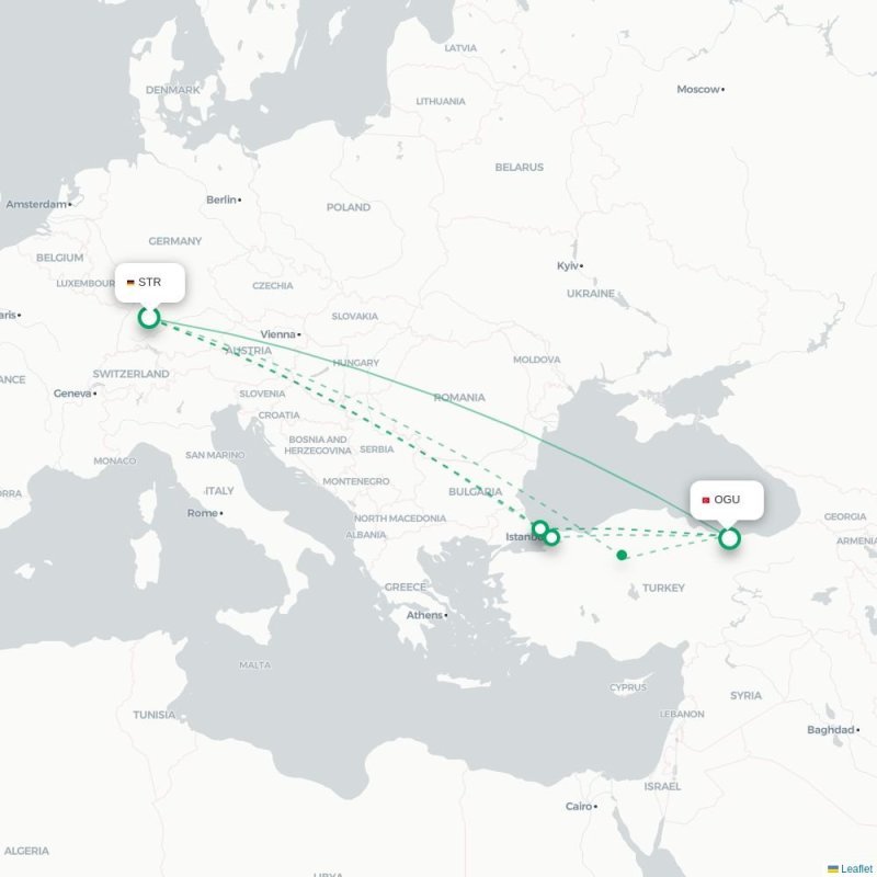 STR - OGU route map