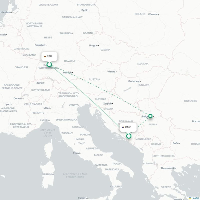STR - OMO route map