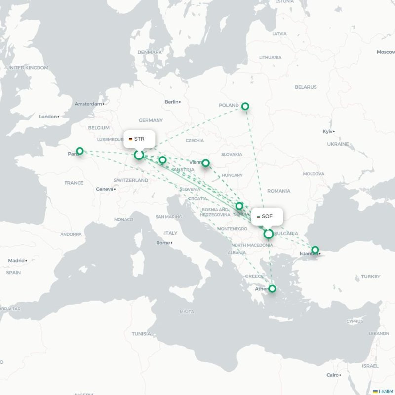 STR - SOF route map