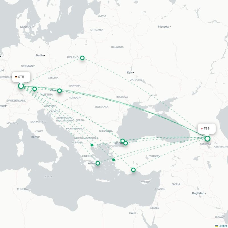 STR - TBS route map