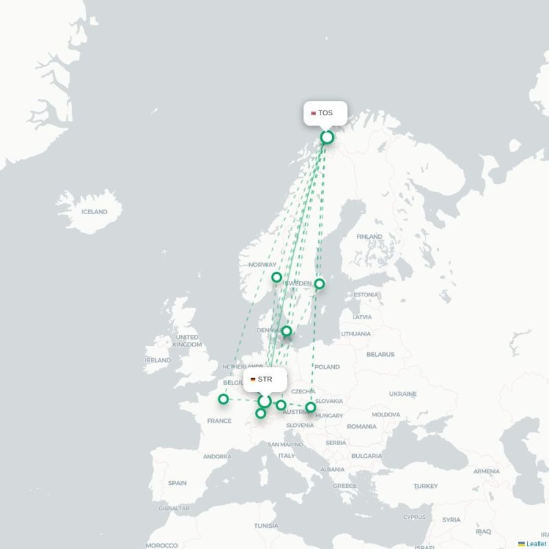 STR - TOS route map