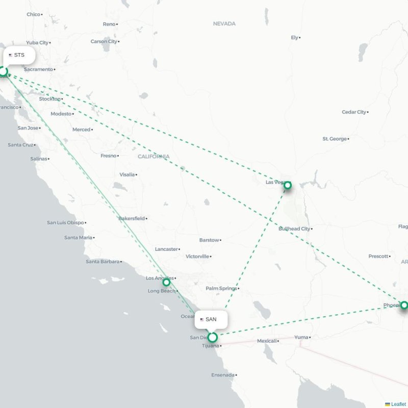 STS - SAN route map