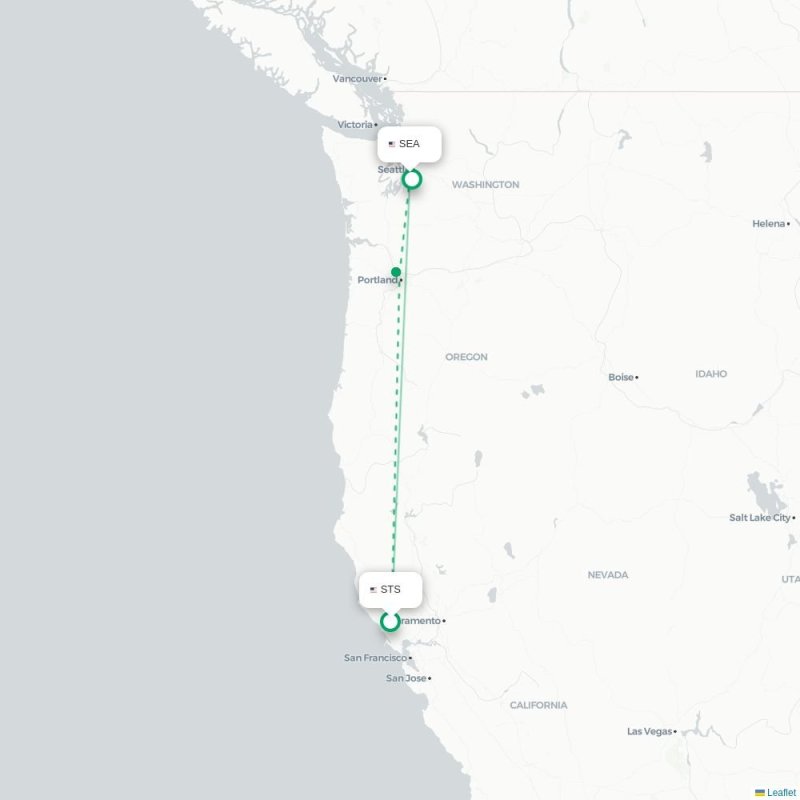 STS - SEA route map