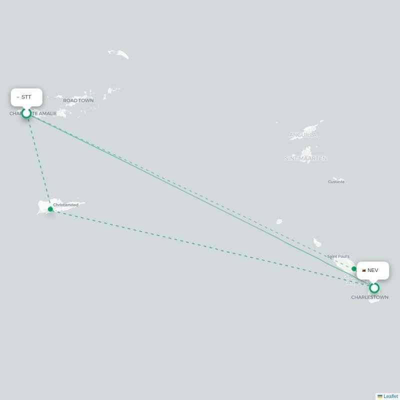 STT - NEV route map