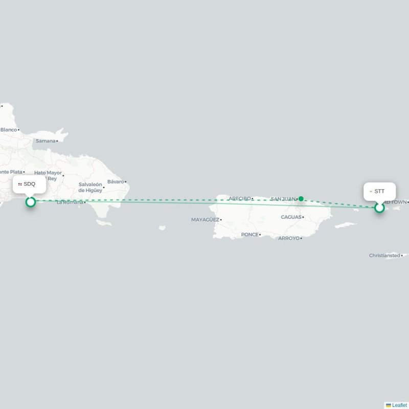STT - SDQ route map