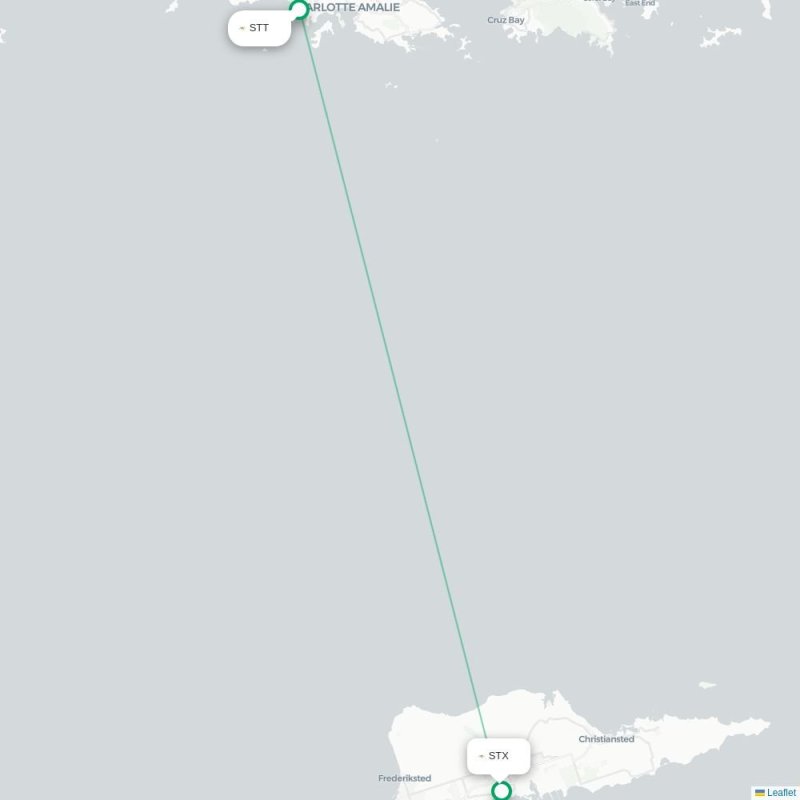 STT - STX route map