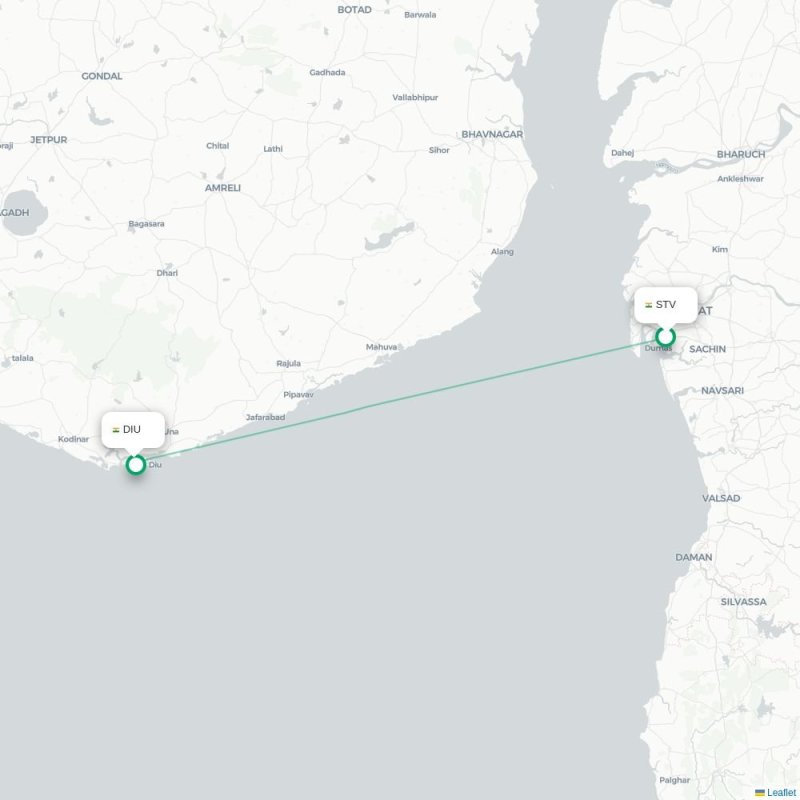 STV - DIU route map