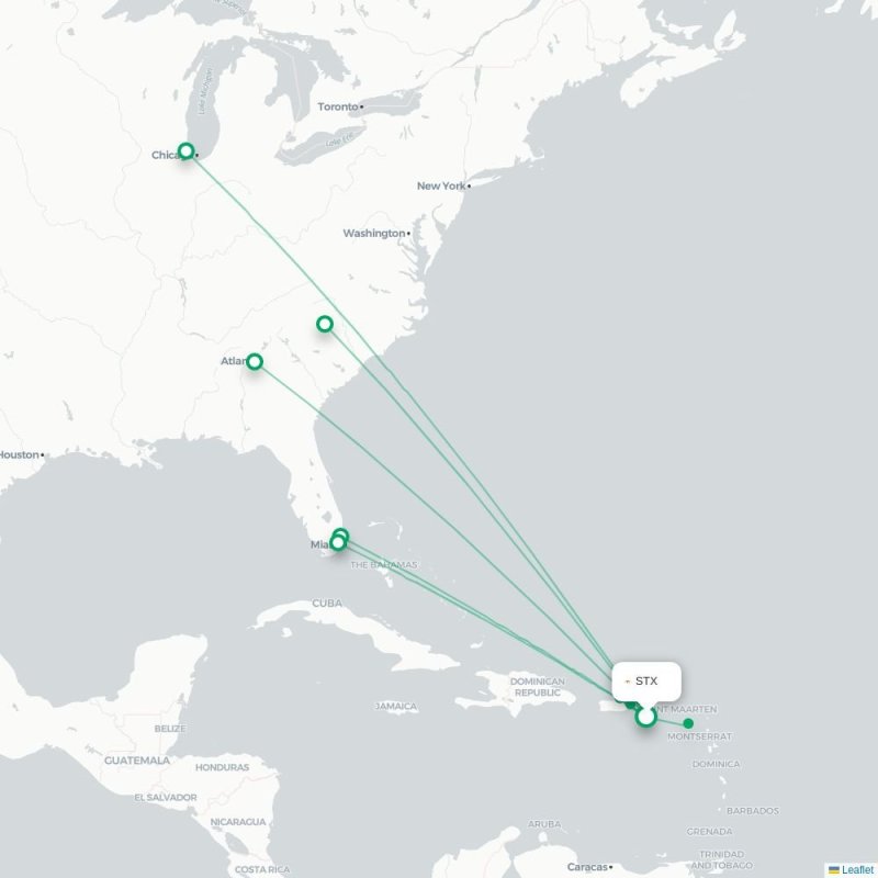 STX - ATL route map