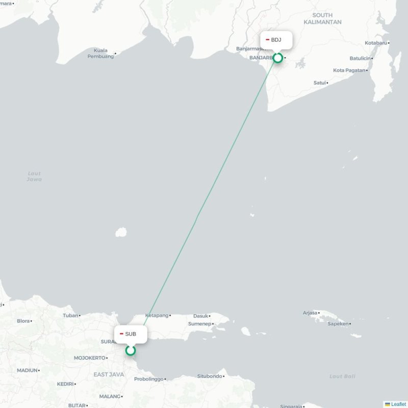 SUB - BDJ route map