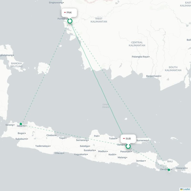 SUB - PNK route map