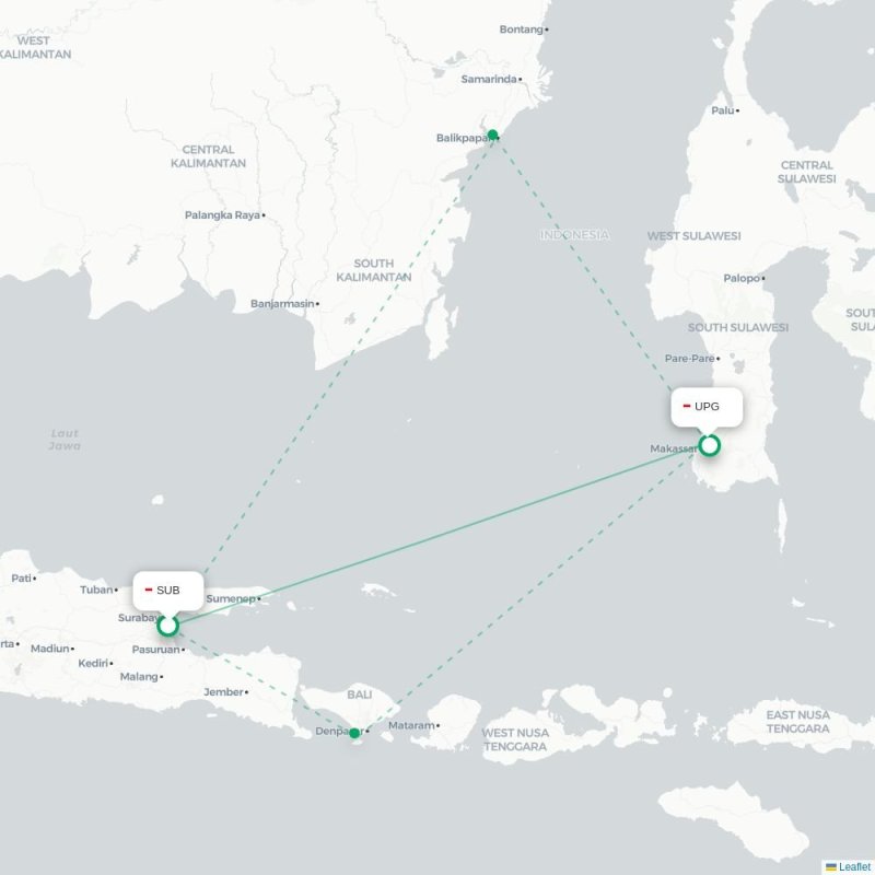 SUB - UPG route map