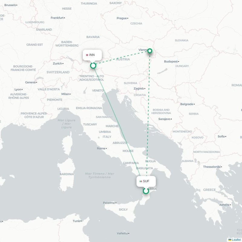 SUF - INN route map