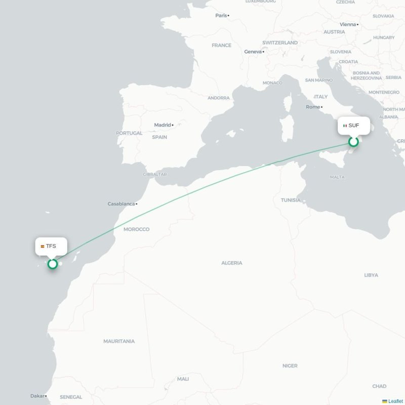 SUF - TFS route map