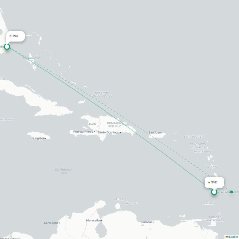 SVD - MIA route map
