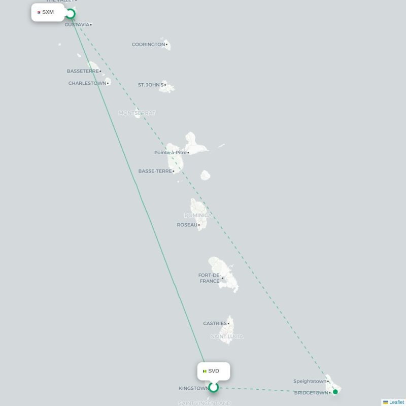 SVD - SXM route map