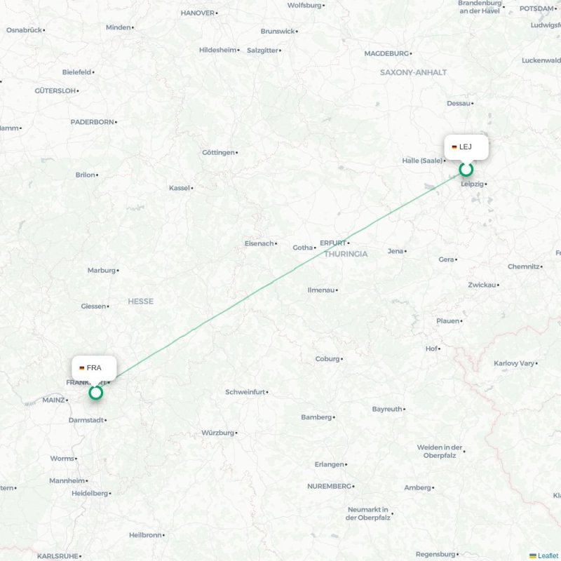 SVG - FRA route map