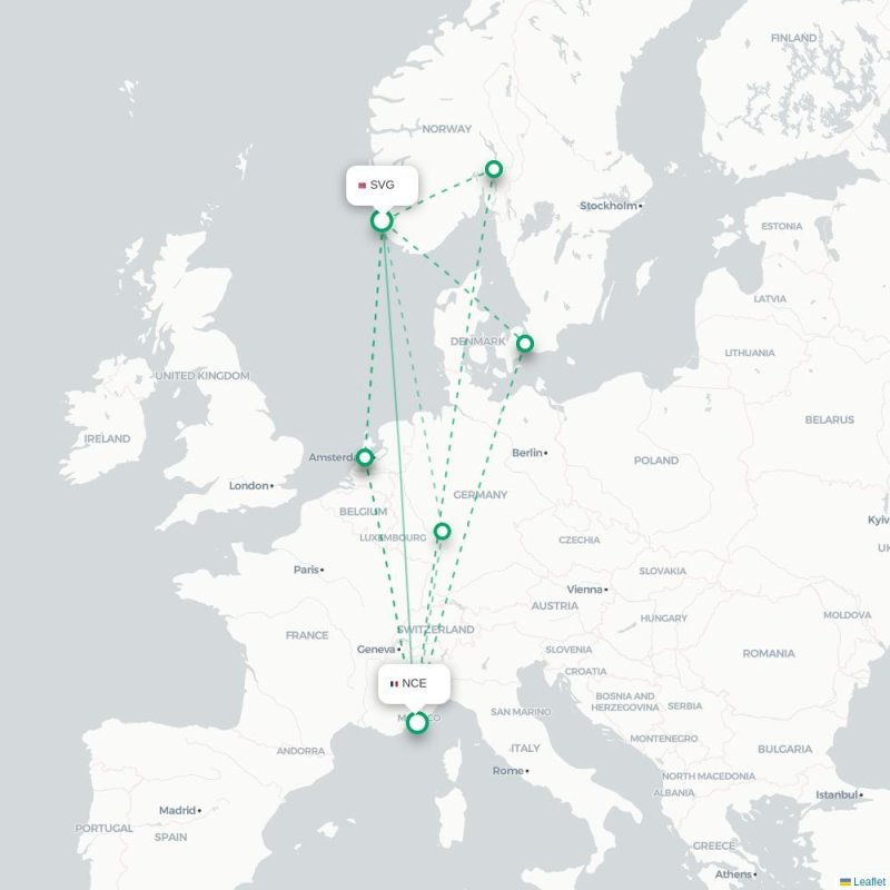 SVG - NCE route map