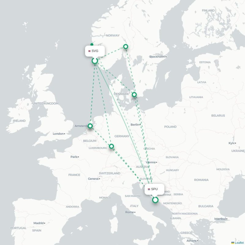 SVG - SPU route map