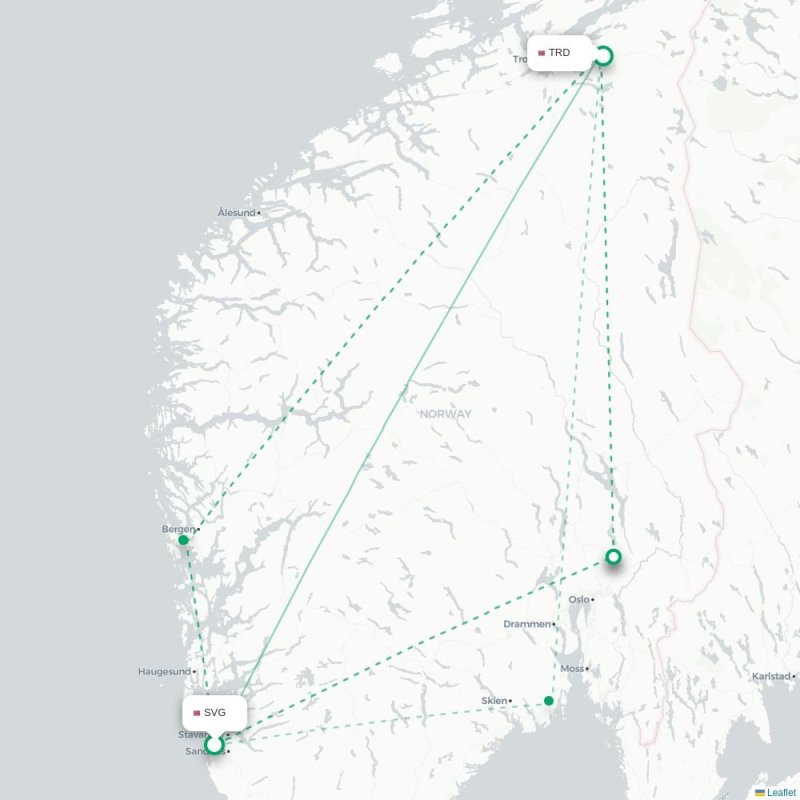SVG - TRD route map