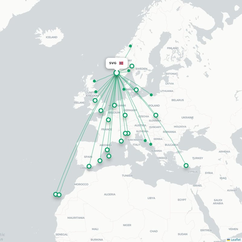 Route map Stavanger  SVG 
