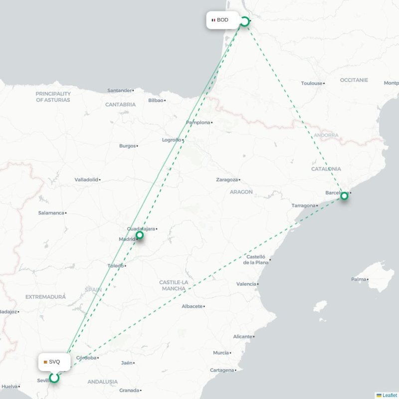SVQ - BOD route map
