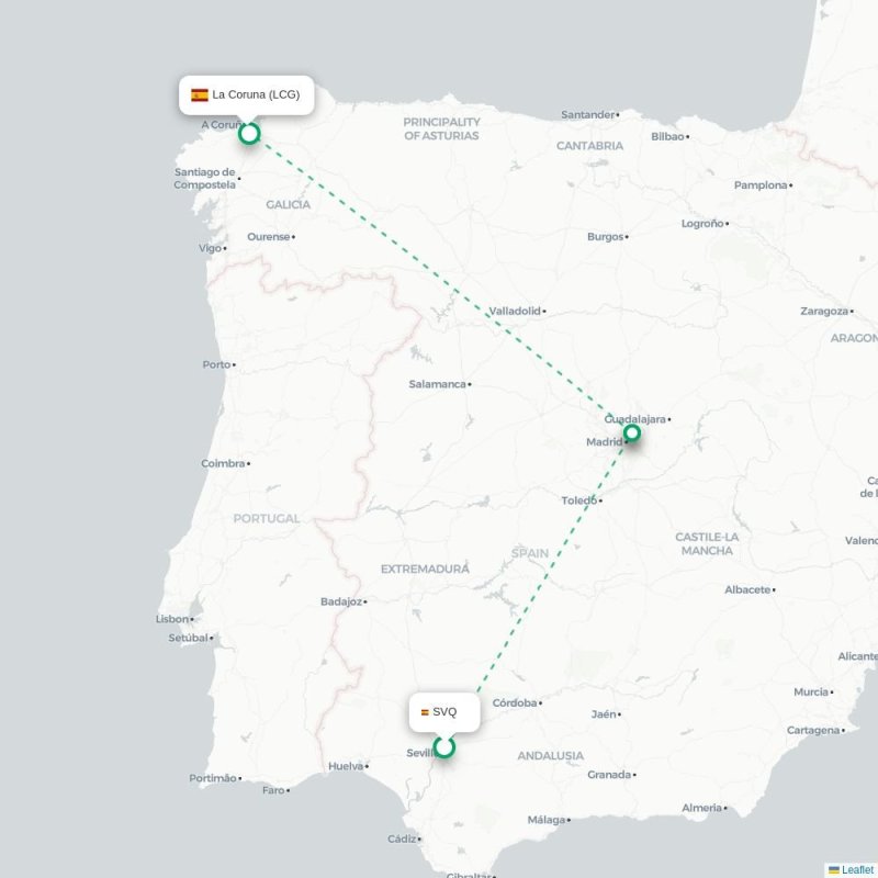 SVQ - LCG route map