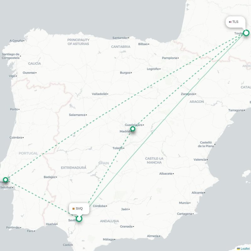 SVQ - TLS route map