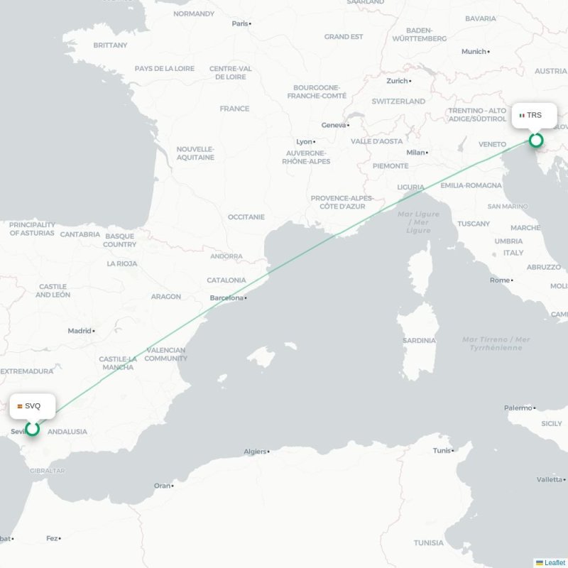 SVQ - TRS route map