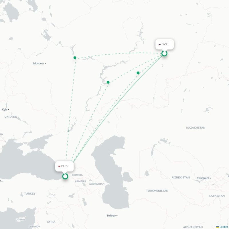 SVX - BUS route map