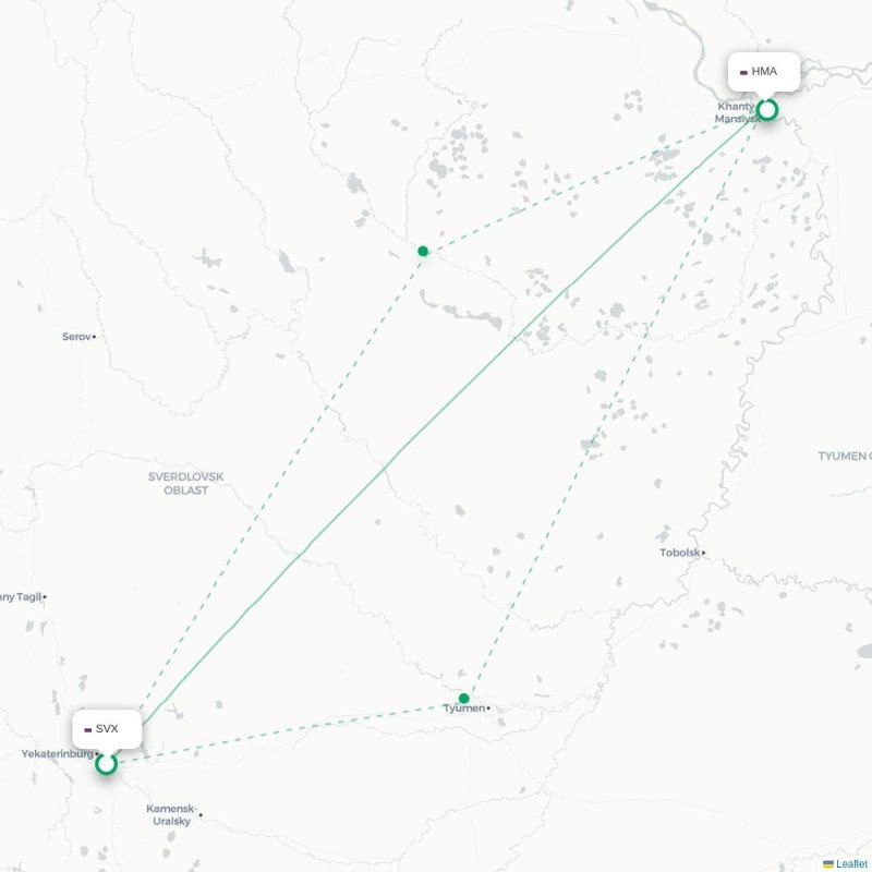 SVX - HMA route map